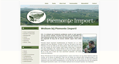 Desktop Screenshot of piemonte-import.nl