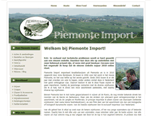 Tablet Screenshot of piemonte-import.nl